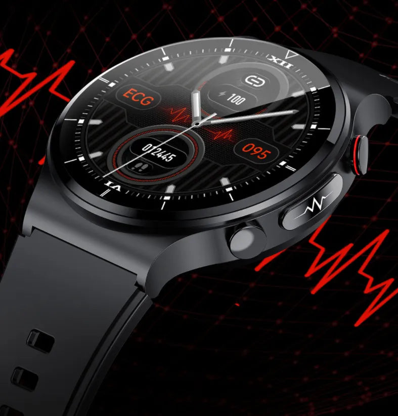 Smartwatch with Wireless Charging & ECG Monitoring