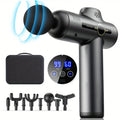 RecoverFit Percussion Massage Gun — 8 Heads, USB-C Rechargeable